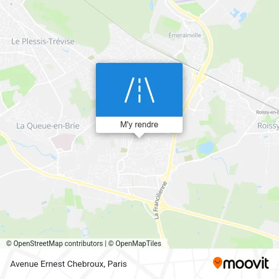 Avenue Ernest Chebroux plan