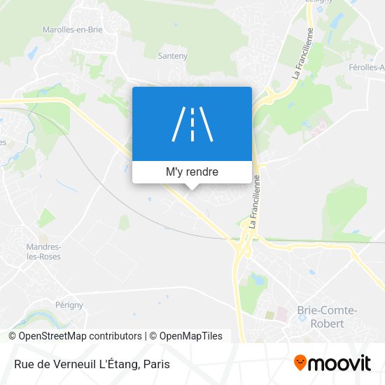 Rue de Verneuil L'Étang plan