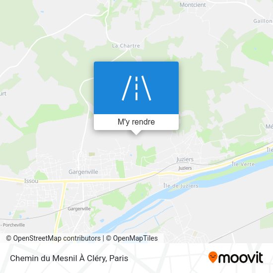 Chemin du Mesnil À Cléry plan