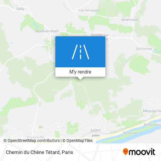Chemin du Chêne Tétard plan