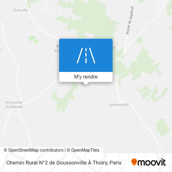 Chemin Rural N°2 de Goussonville À Thoiry plan
