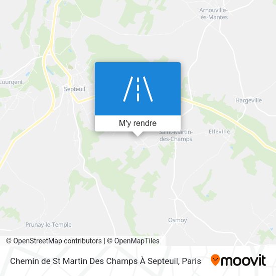 Chemin de St Martin Des Champs À Septeuil plan
