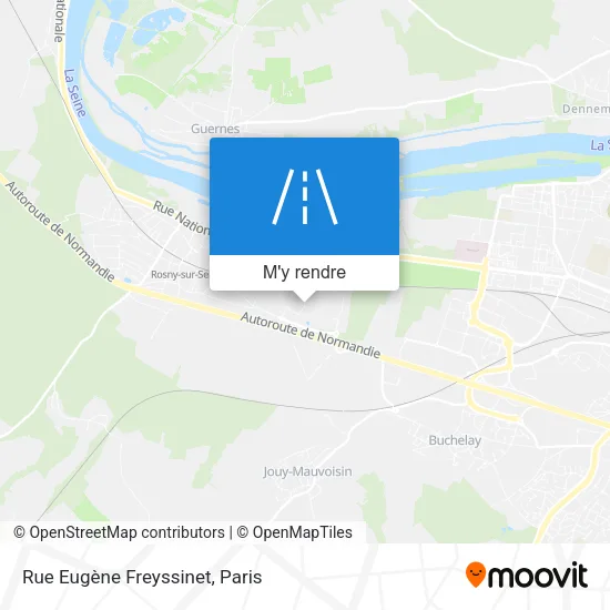 Rue Eugène Freyssinet plan