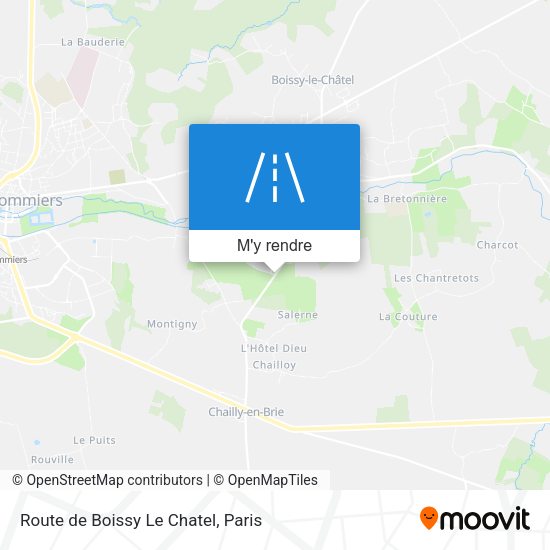 Route de Boissy Le Chatel plan