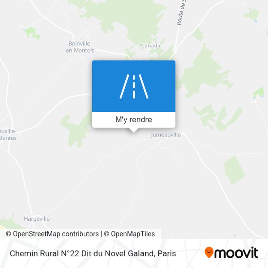 Chemin Rural N°22 Dit du Novel Galand plan