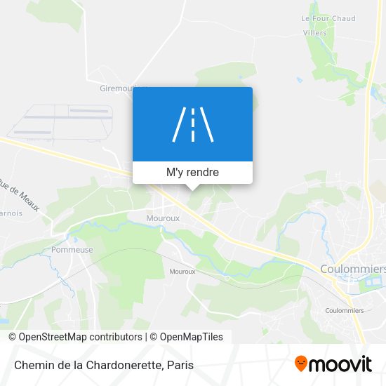 Chemin de la Chardonerette plan