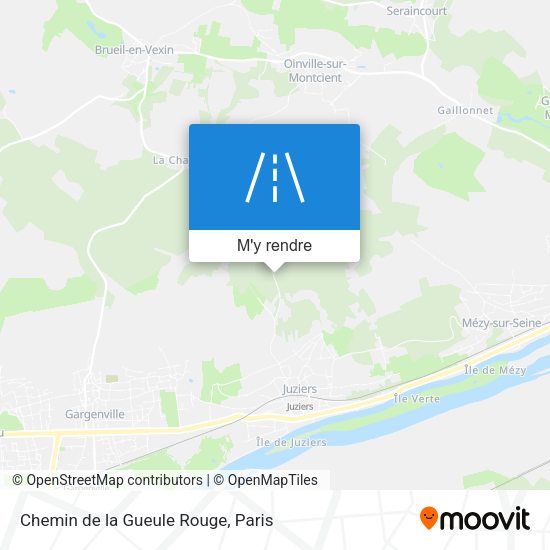 Chemin de la Gueule Rouge plan