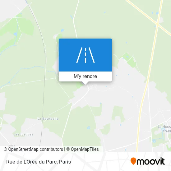 Rue de L'Orée du Parc plan