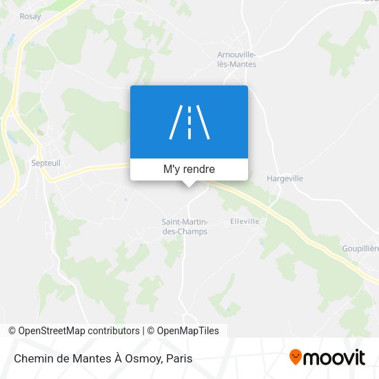 Chemin de Mantes À Osmoy plan