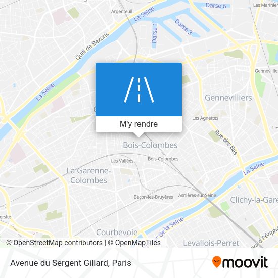 Avenue du Sergent Gillard plan