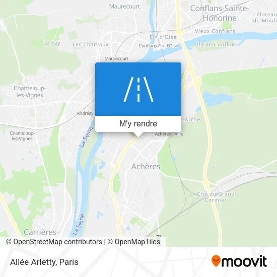 Allée Arletty plan