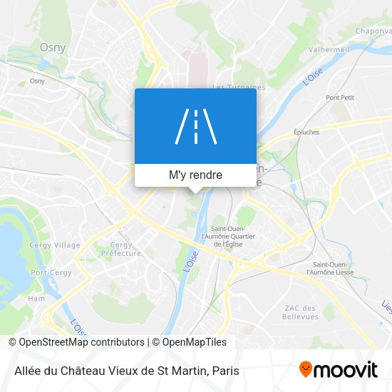 Allée du Château Vieux de St Martin plan