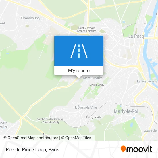 Rue du Pince Loup plan