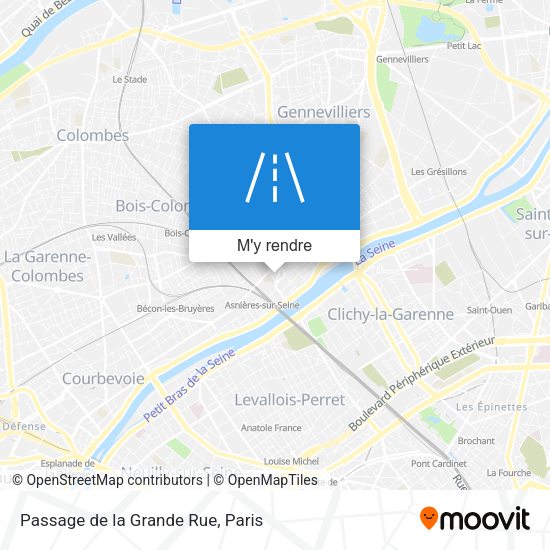 Passage de la Grande Rue plan