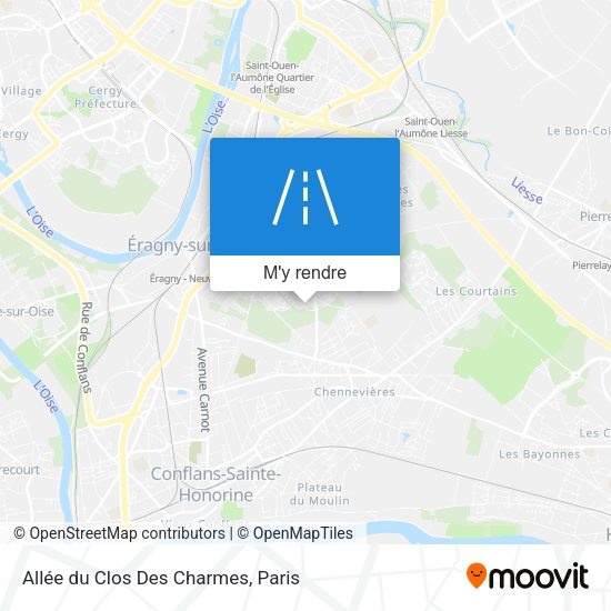 Allée du Clos Des Charmes plan