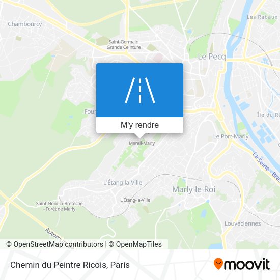 Chemin du Peintre Ricois plan