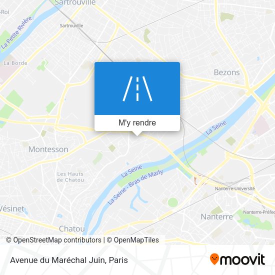 Avenue du Maréchal Juin plan