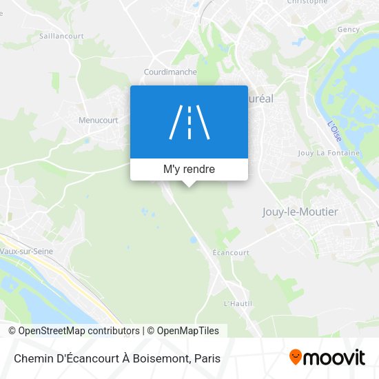 Chemin D'Écancourt À Boisemont plan