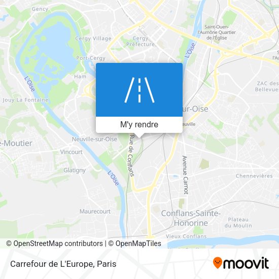 Carrefour de L'Europe plan