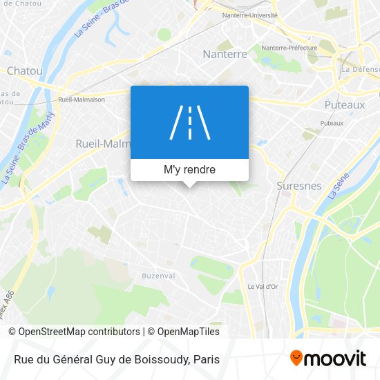 Rue du Général Guy de Boissoudy plan