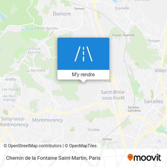 Chemin de la Fontaine Saint-Martin plan