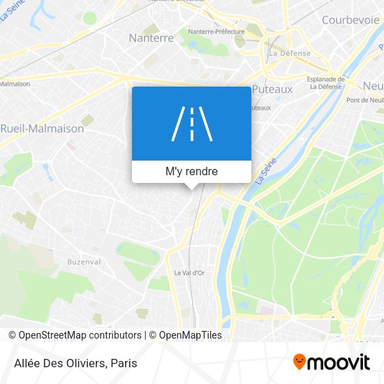 Allée Des Oliviers plan