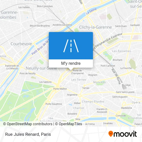 Rue Jules Renard plan