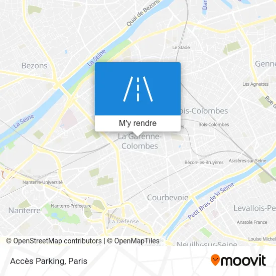 Accès Parking plan