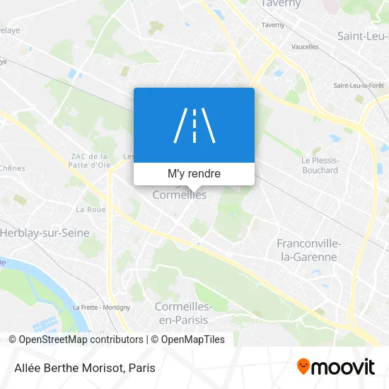 Allée Berthe Morisot plan