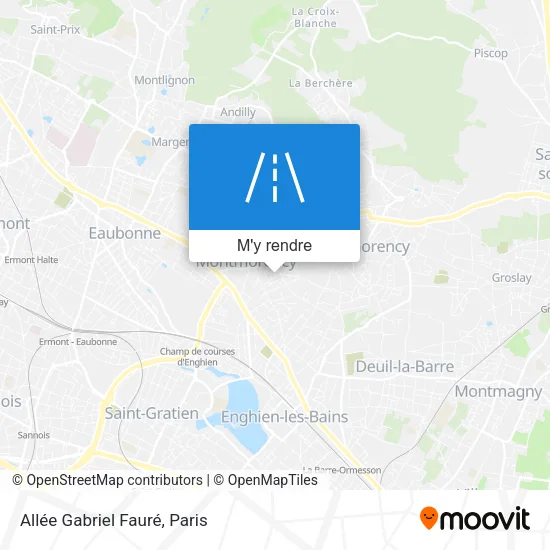 Allée Gabriel Fauré plan