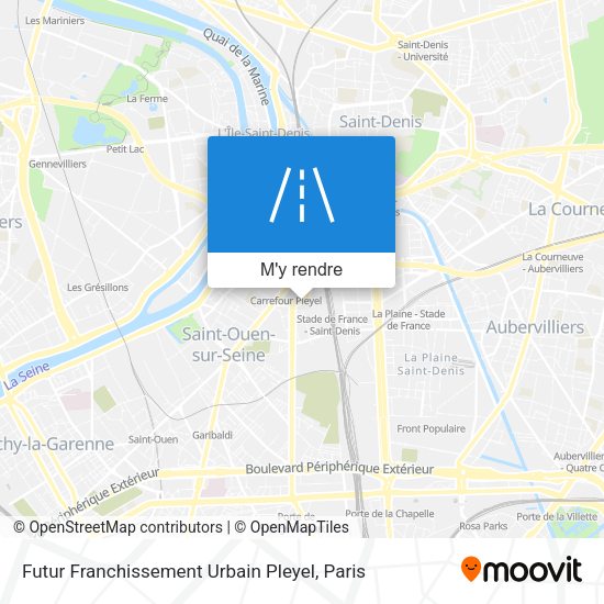 Futur Franchissement Urbain Pleyel plan