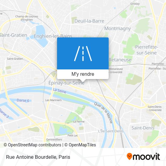 Rue Antoine Bourdelle plan