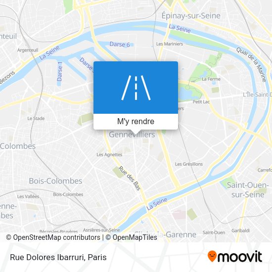Rue Dolores Ibarruri plan