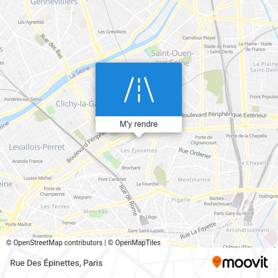 Rue Des Épinettes plan