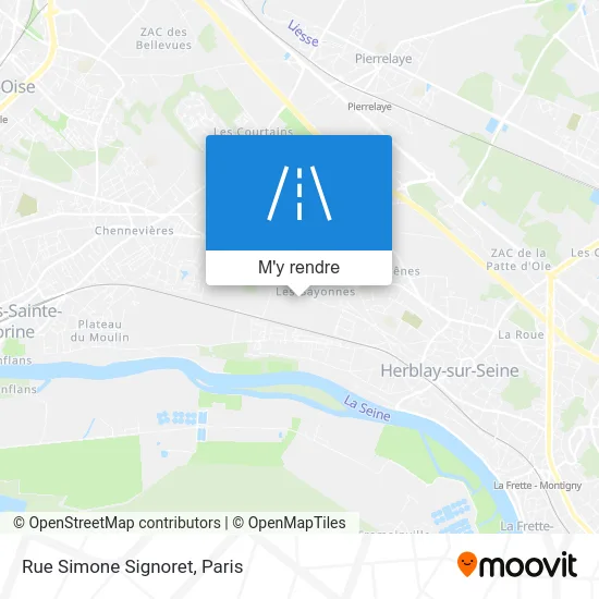 Rue Simone Signoret plan