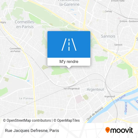 Rue Jacques Defresne plan