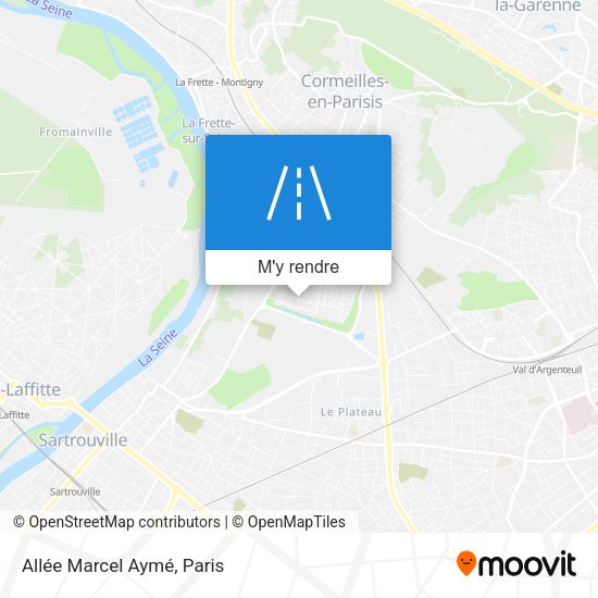 Allée Marcel Aymé plan