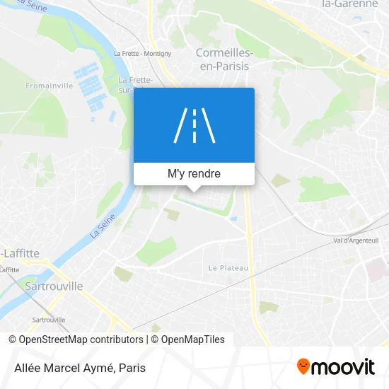Allée Marcel Aymé plan