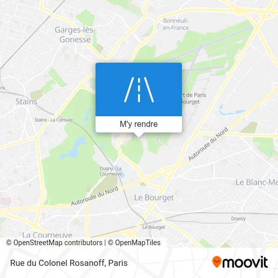 Rue du Colonel Rosanoff plan