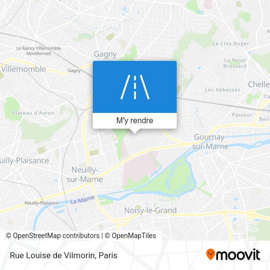 Rue Louise de Vilmorin plan