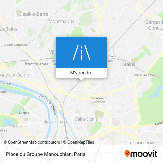 Place du Groupe Manouchian plan