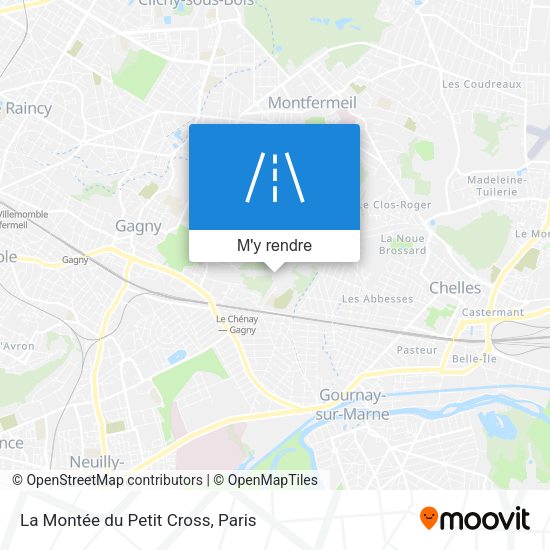 La Montée du Petit Cross plan