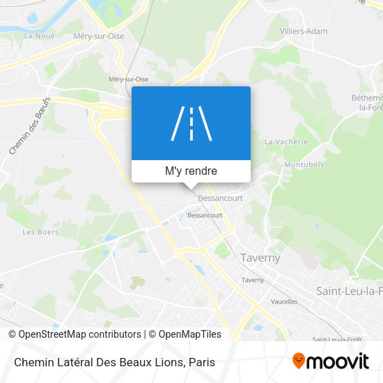 Chemin Latéral Des Beaux Lions plan