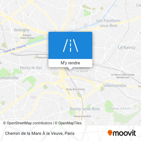 Chemin de la Mare À la Veuve plan