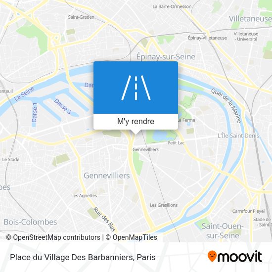 Place du Village Des Barbanniers plan