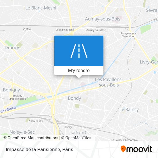 Impasse de la Parisienne plan
