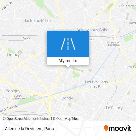 Allée de la Deviniere plan