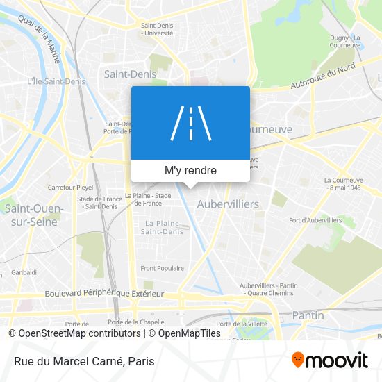 Rue du Marcel Carné plan