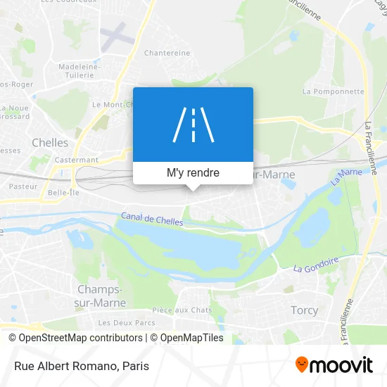 Rue Albert Romano plan