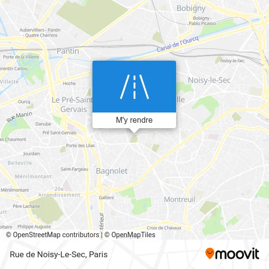 Rue de Noisy-Le-Sec plan